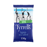 Tyrrells Lightly Sea Salted Chips 150g